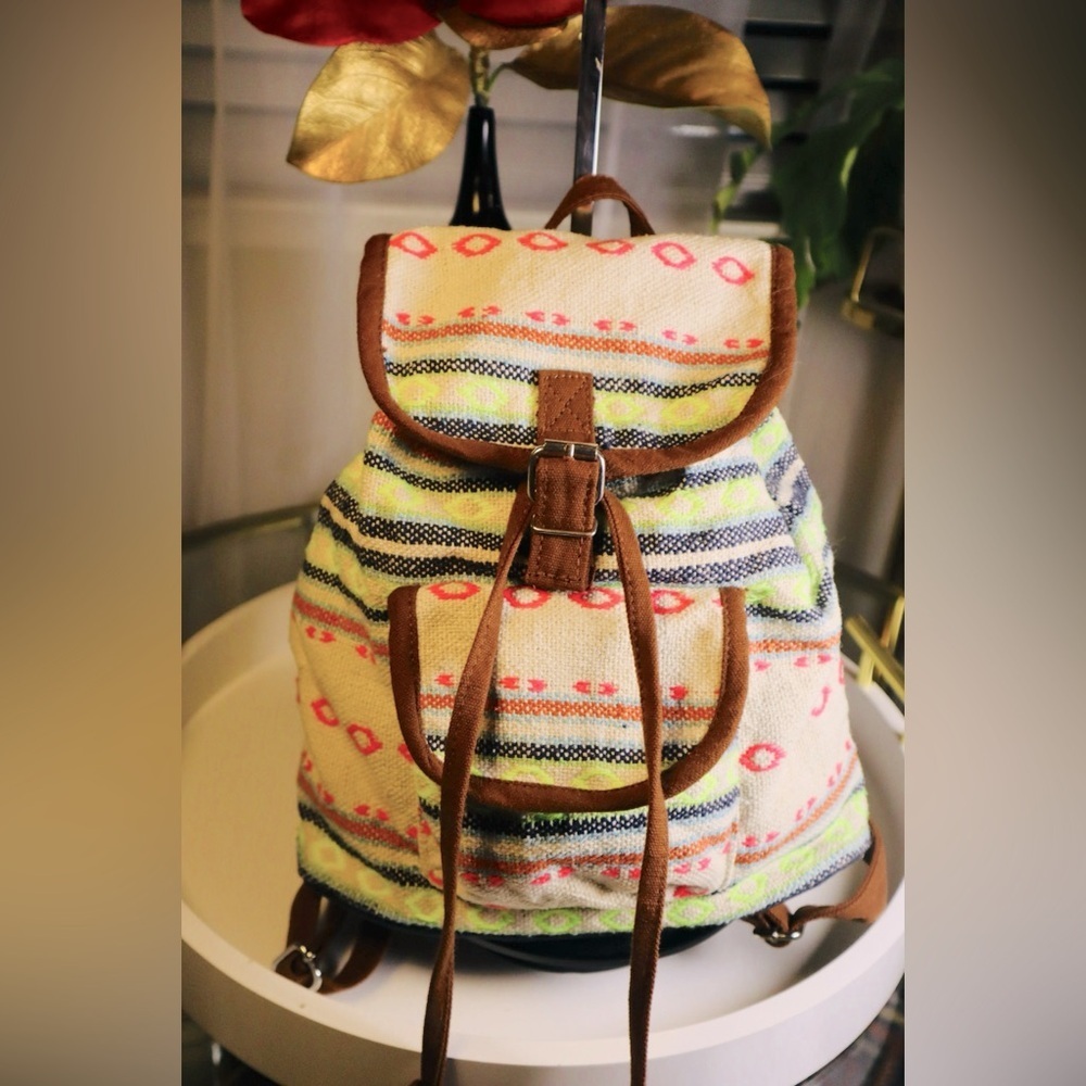 Mini Backpack Boho Aztec Multicolor - image 1